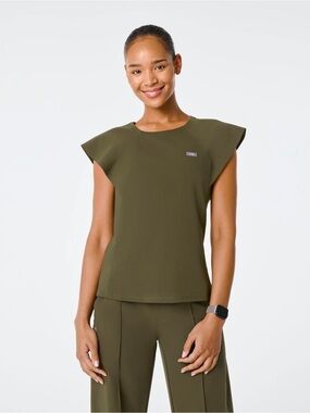 FIGS SPRUCE ORILLA SCRUB TOP LARGE